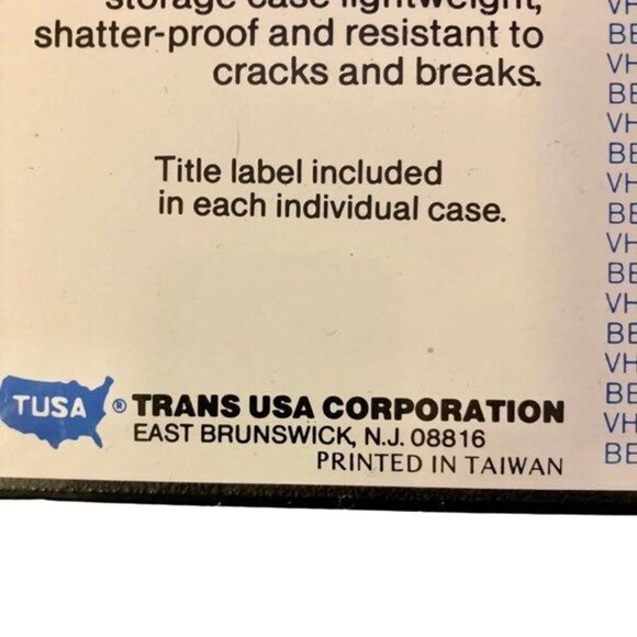 Trans USA Corporation VHS / Beta Case - NEW Set of 6 - Picture 9 of 9
